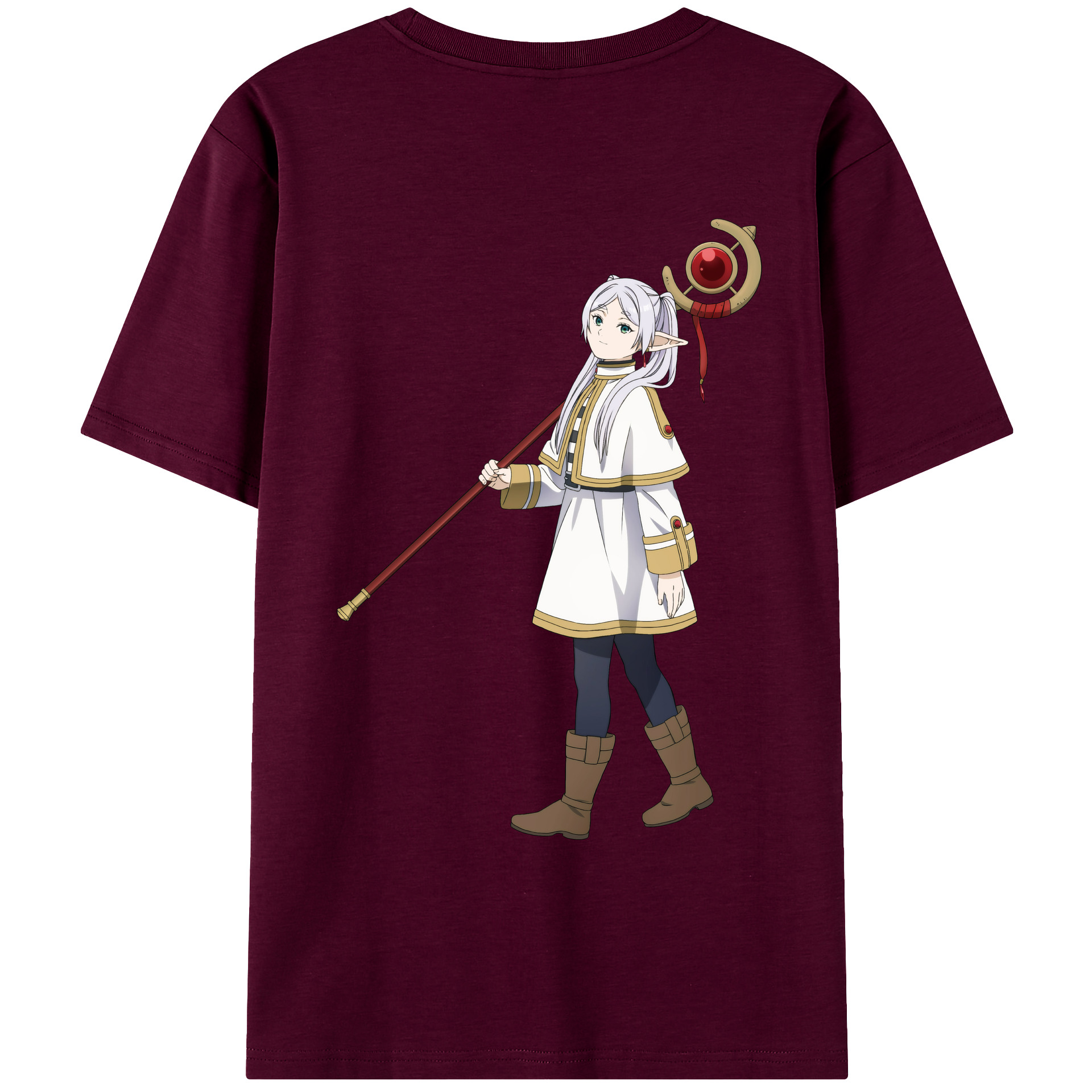 （画像用） 葬送のフリーレン Frieren レディース半袖Tシャツ(バックプリント)